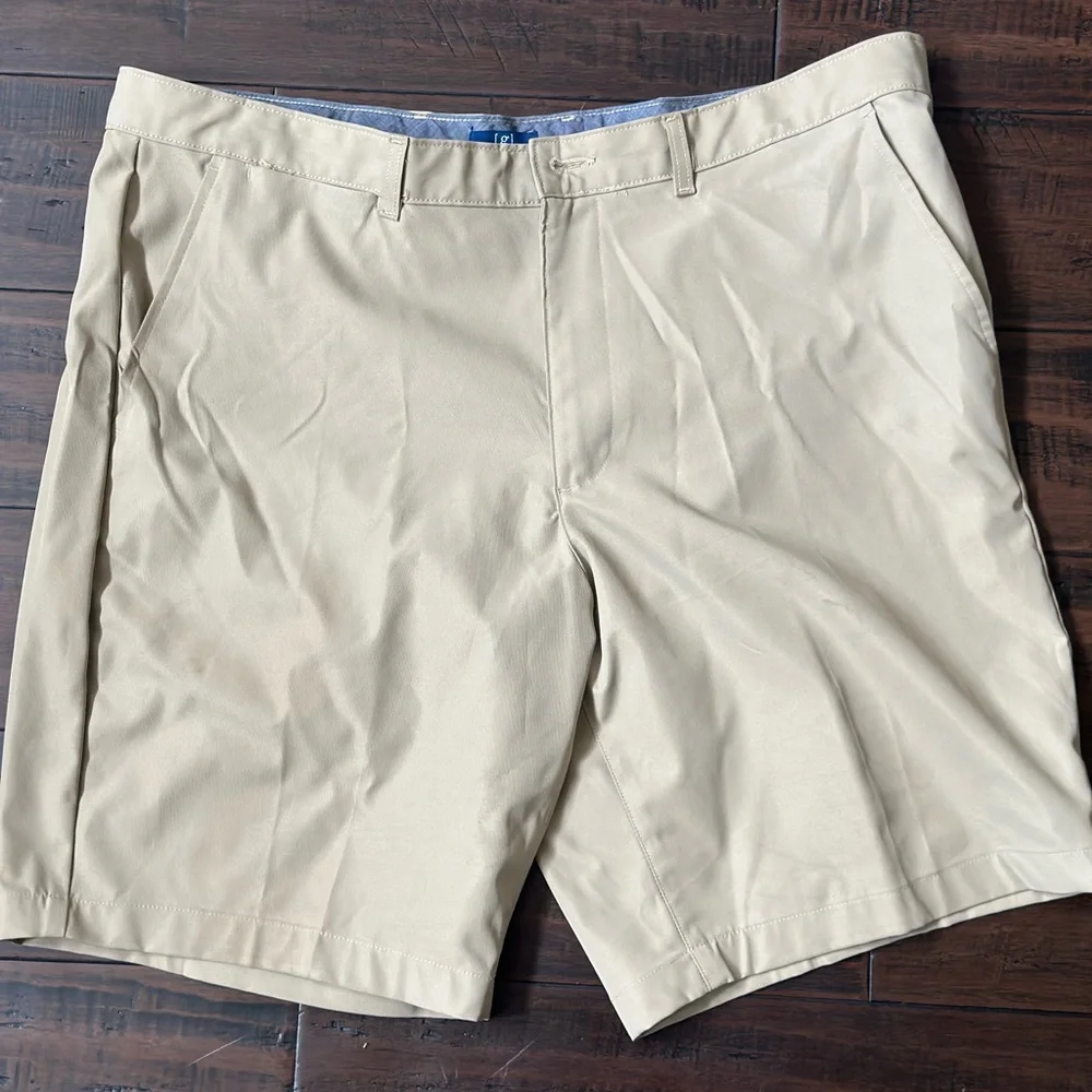 George Men's Tan Flat Front Shorts